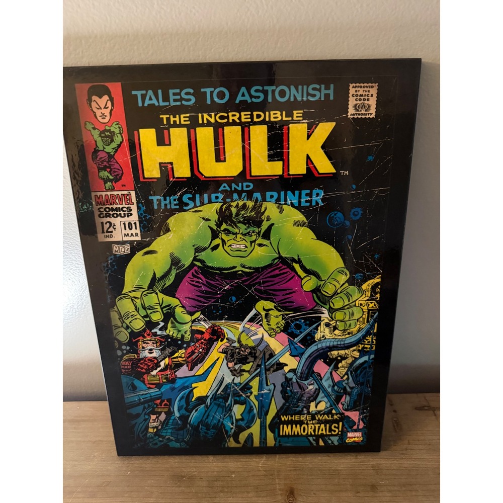 Marvel Comics Hulk Sub-Mariner Tales to Astonish 101 Artissimo Wall‎ Art Plaque